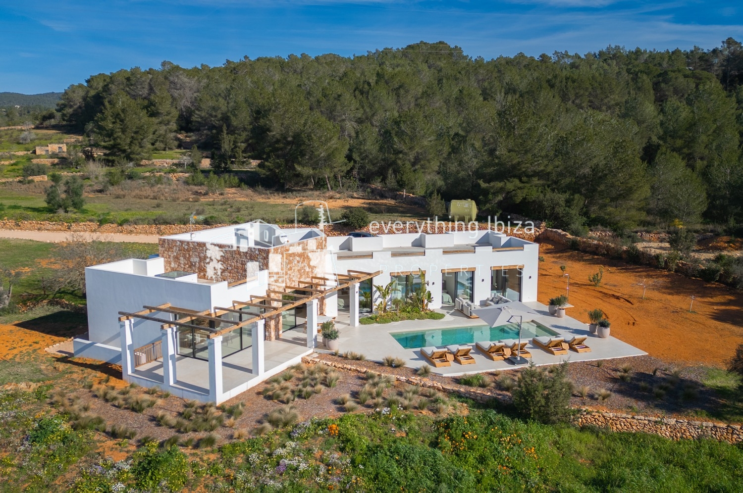 Magnificent New Villa Close to Santa Gertrudis with a Plot of 23.000m2, Ref1722, for sale in Ibiza by everything ibiza Properties