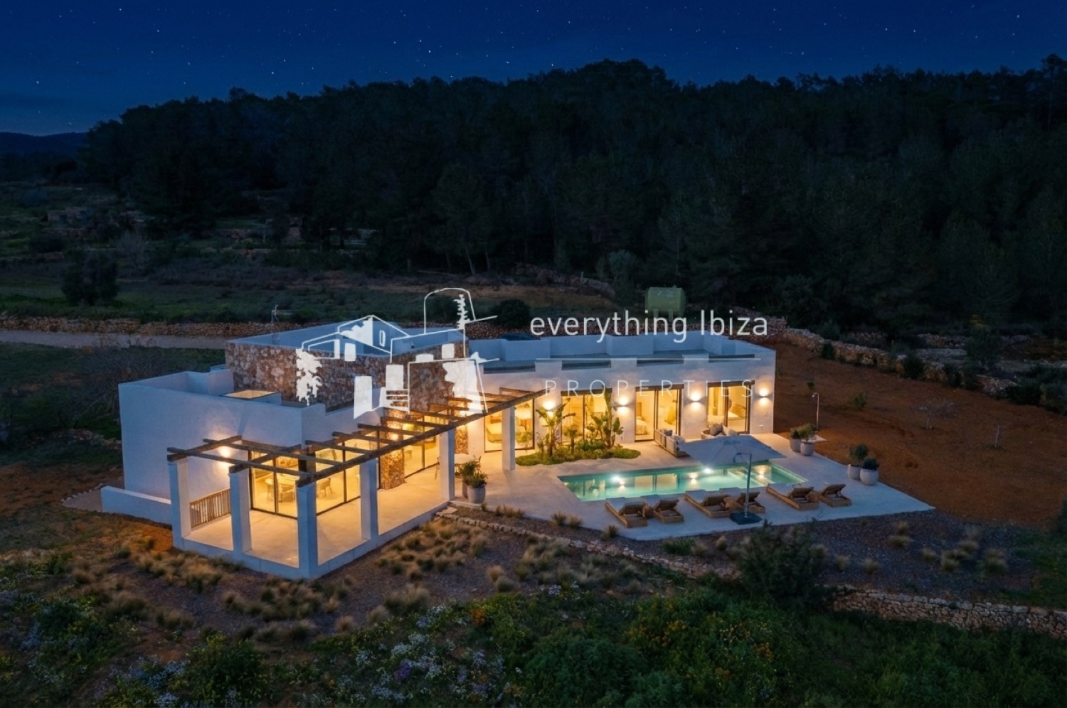 Magnificent New Villa Close to Santa Gertrudis with a Plot of 23.000m2, Ref1722, for sale in Ibiza by everything ibiza Properties