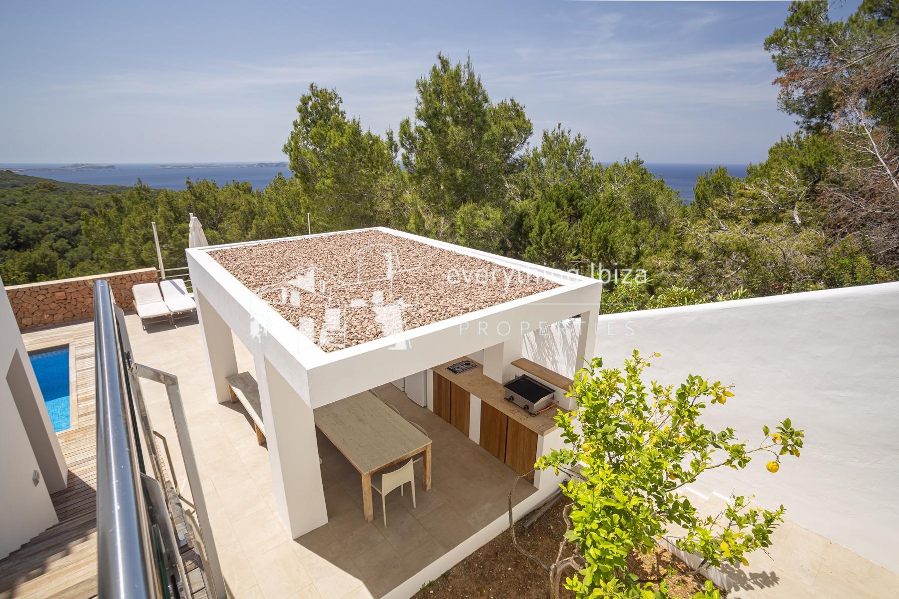 Magnificent Modern Villa in Cala Salada with Tourist License and Stunning Sea & Sunset Views by everything ibiza Properties - ref. 1825