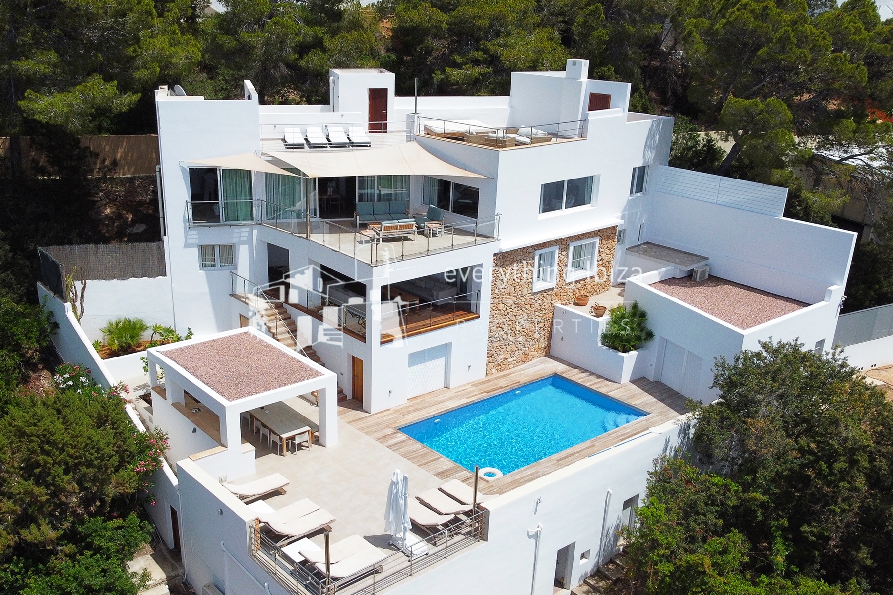 Magnificent Modern Villa in Cala Salada with Tourist License and Stunning Sea & Sunset Views by everything ibiza Properties - ref. 1825