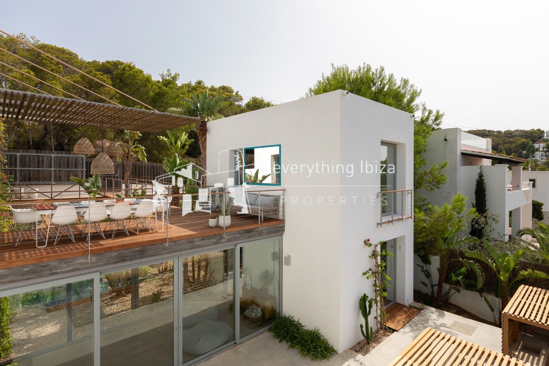 Exquisite Modern Villa Close to the Beach with Panoramic Views and Tourist License in Ibiza