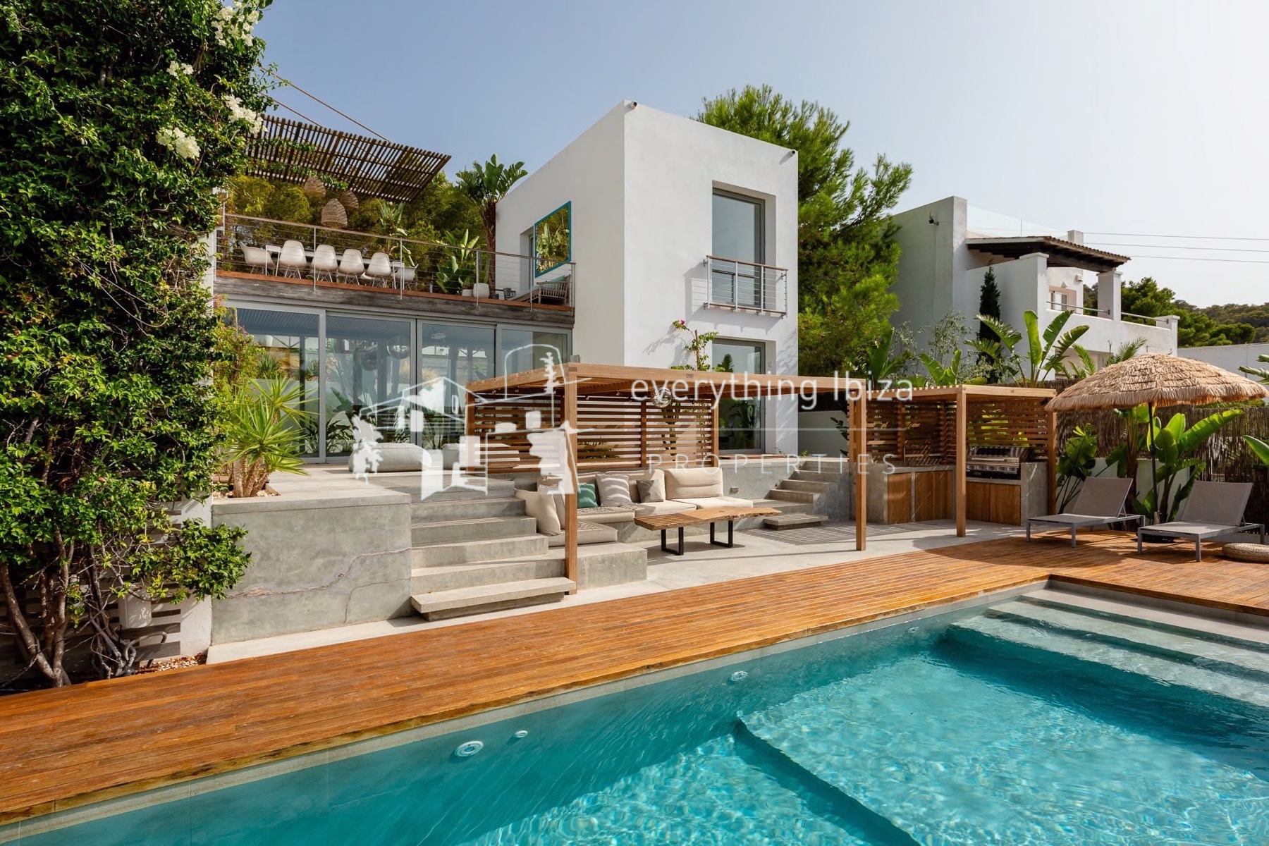 Exquisite Modern Villa Close to the Beach with Panoramic Views and Tourist License in Ibiza