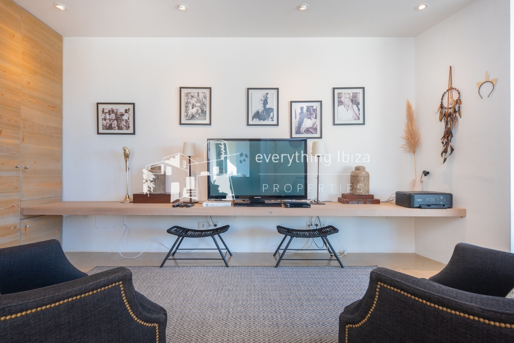 Contemporary elegance meets coastal luxury in this stunning sea-view villa with pool in Ibiza