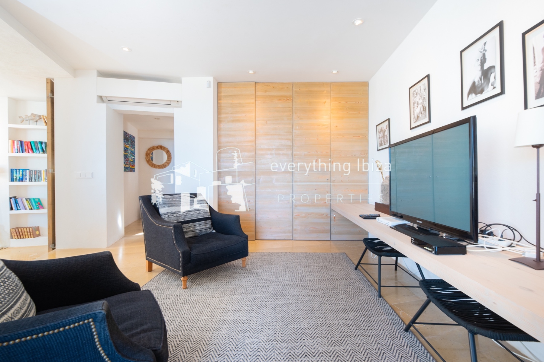 Contemporary elegance meets coastal luxury in this stunning sea-view villa with pool in Ibiza