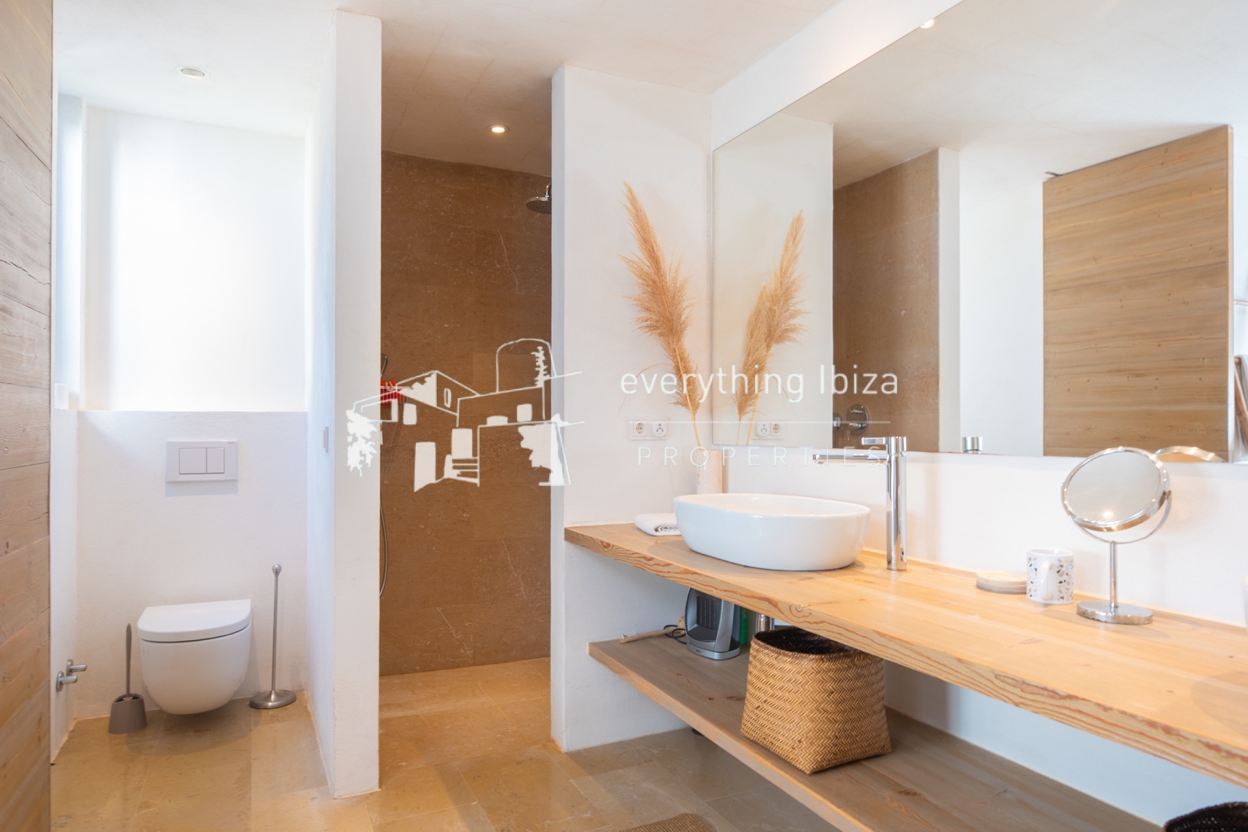 Contemporary elegance meets coastal luxury in this stunning sea-view villa with pool in Ibiza