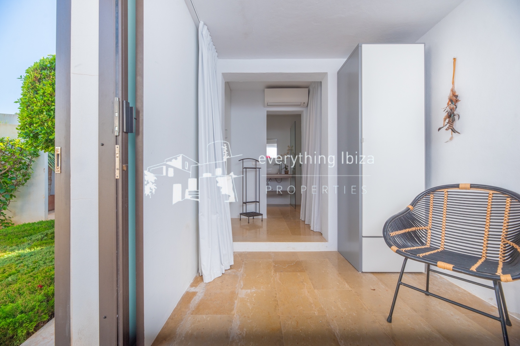 Contemporary elegance meets coastal luxury in this stunning sea-view villa with pool in Ibiza