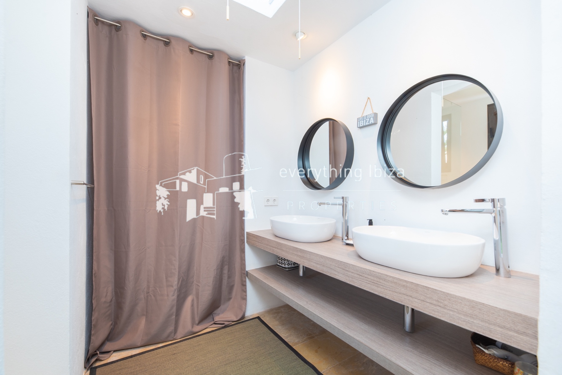 Contemporary elegance meets coastal luxury in this stunning sea-view villa with pool in Ibiza