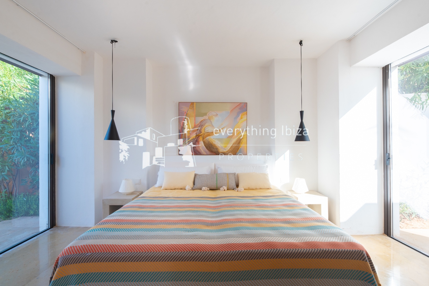 Contemporary elegance meets coastal luxury in this stunning sea-view villa with pool in Ibiza