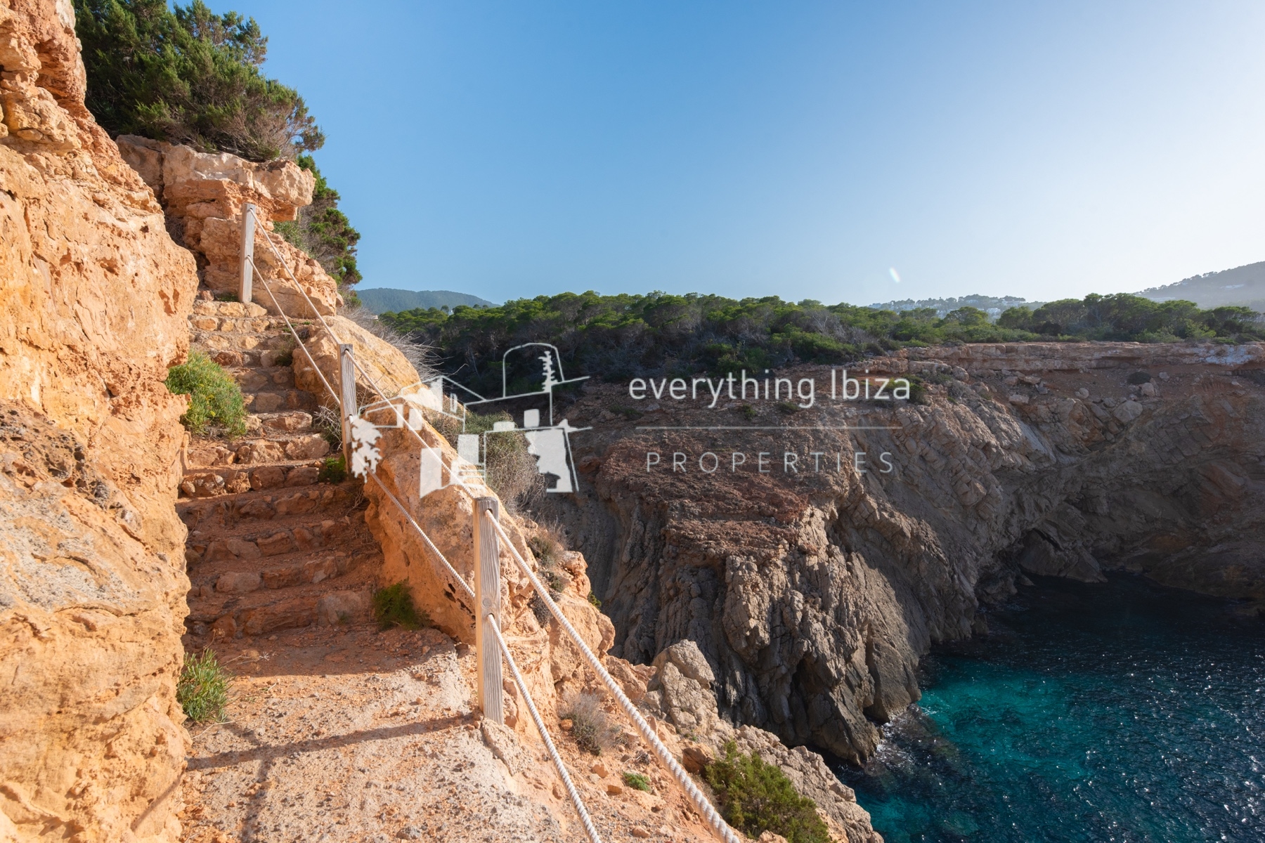 Contemporary elegance meets coastal luxury in this stunning sea-view villa with pool in Ibiza