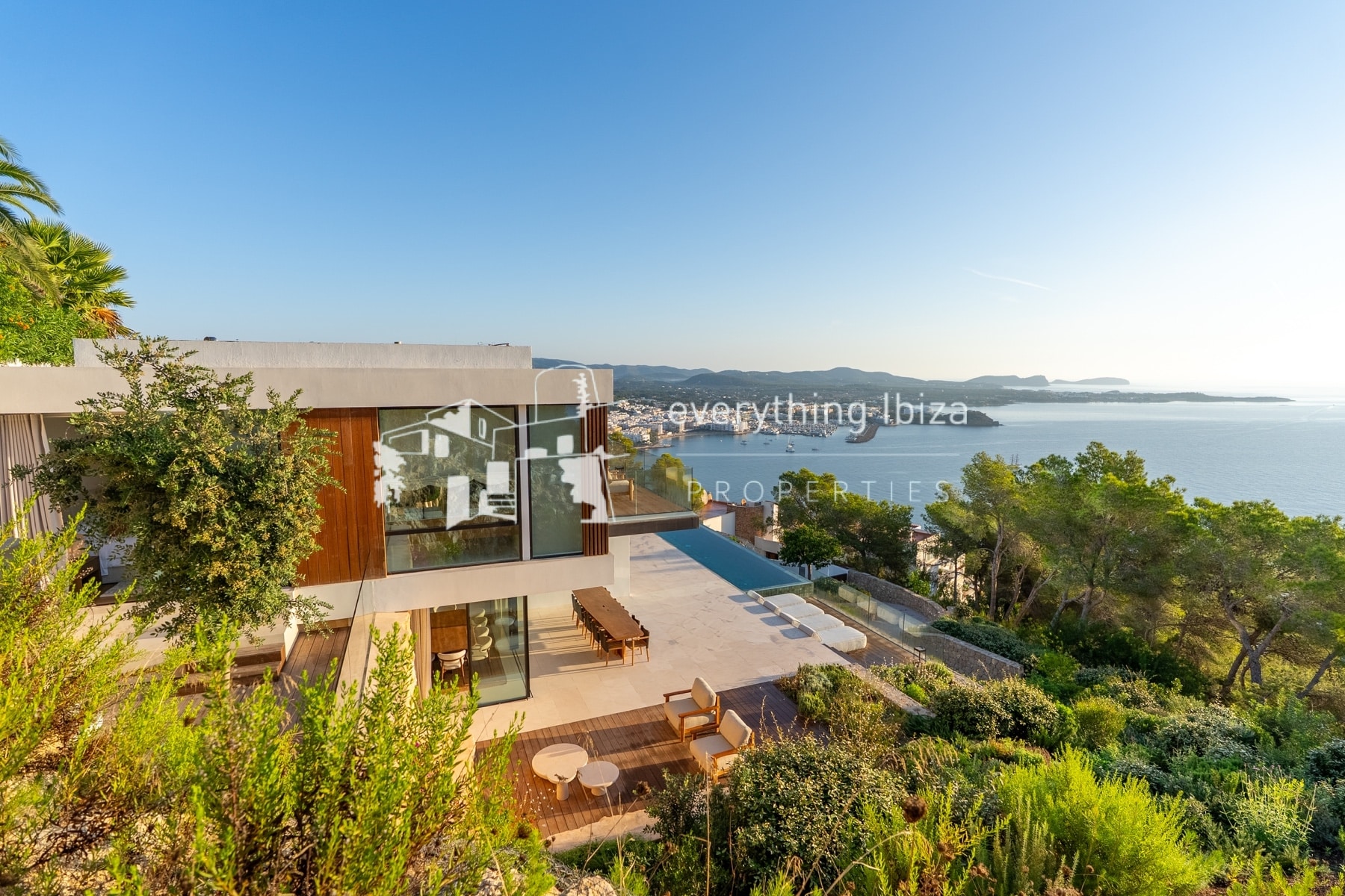 New Luxury Villa of First Quality and Design with Stunning Sea, Sunrise and Coastline Views by everything ibiza Properties - ref. 1868