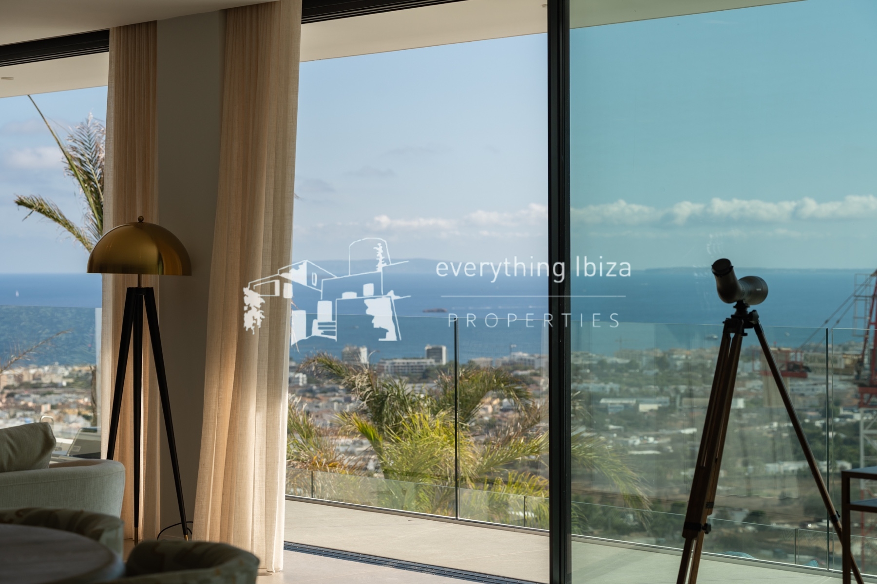 Chic Cosmopolitan Villa Close to Ibiza Town with Stunning Panoramic Elevated Views by everything ibiza Properties - ref. 1863