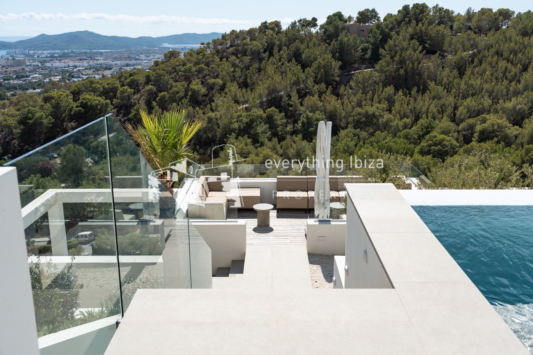 Chic Cosmopolitan Villa Close to Ibiza Town with Stunning Panoramic Elevated Views by everything ibiza Properties - ref. 1863