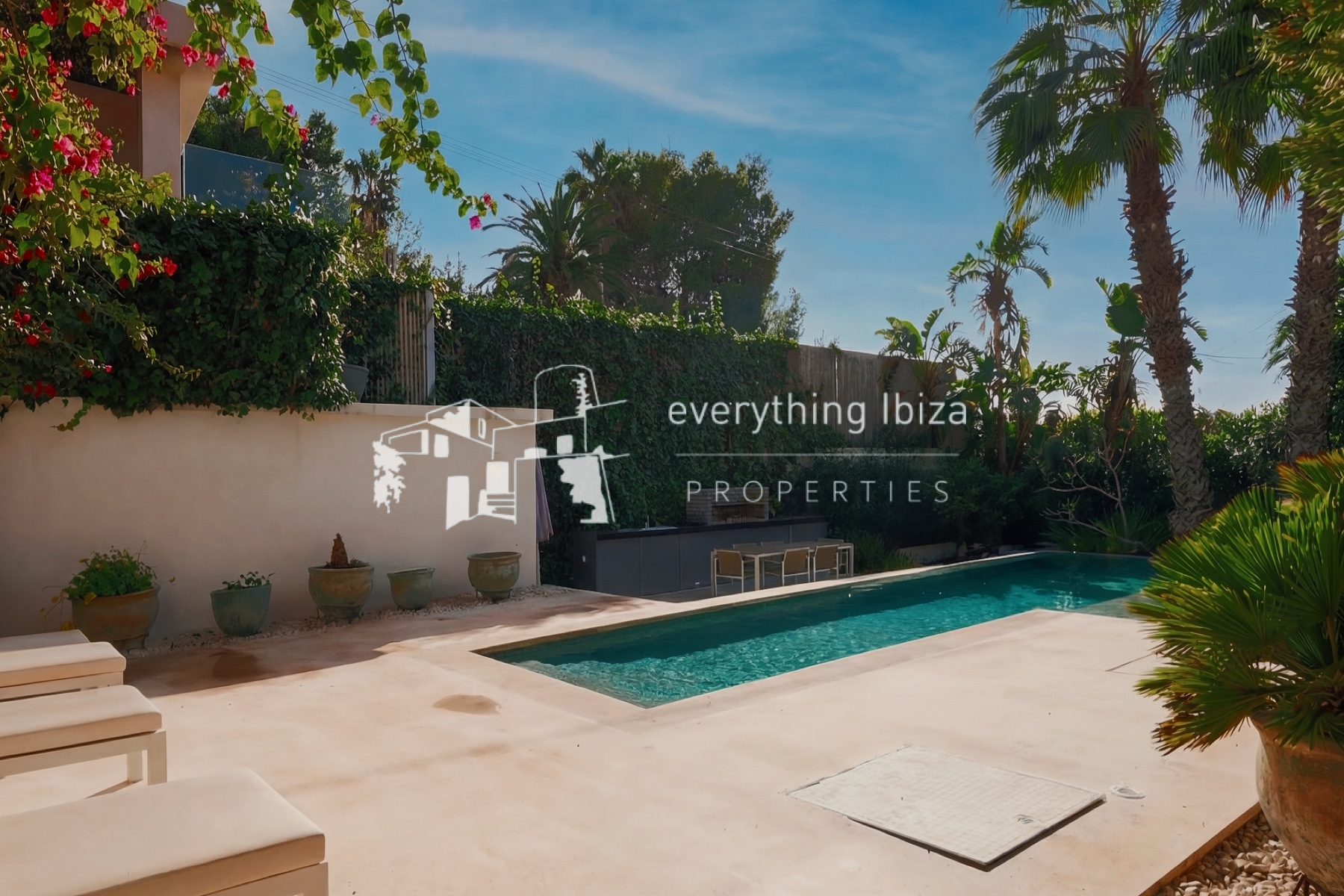 Elegant Modern Villa with Private Infinity Pool, Mediterranean Gardens and Panoramic Views - ref. 1876 - by everything ibiza Properties