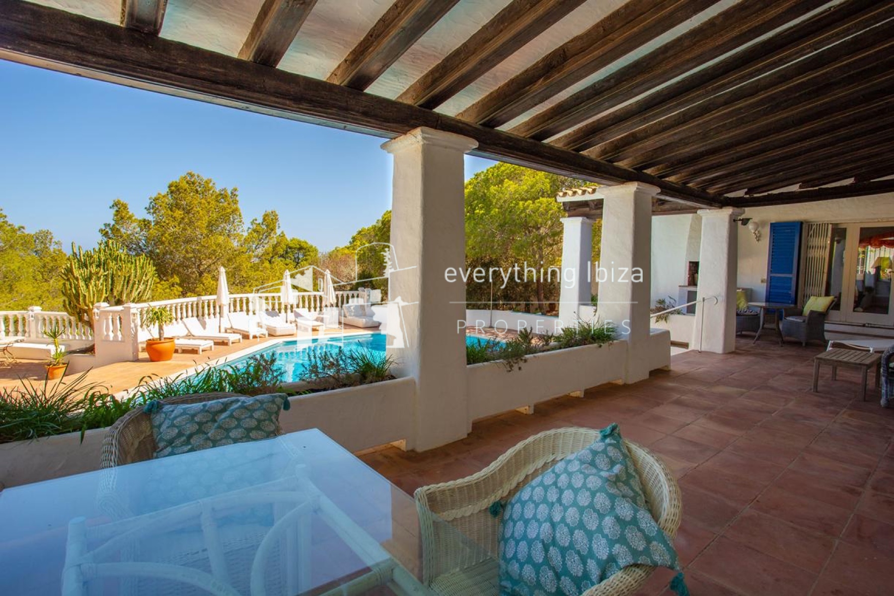 Elegant Licensed Villa with Panoramic Sea Views, Ultimate Privacy & Timeless Mediterranean Appeal - ref. 1878 - by everything ibiza Properties