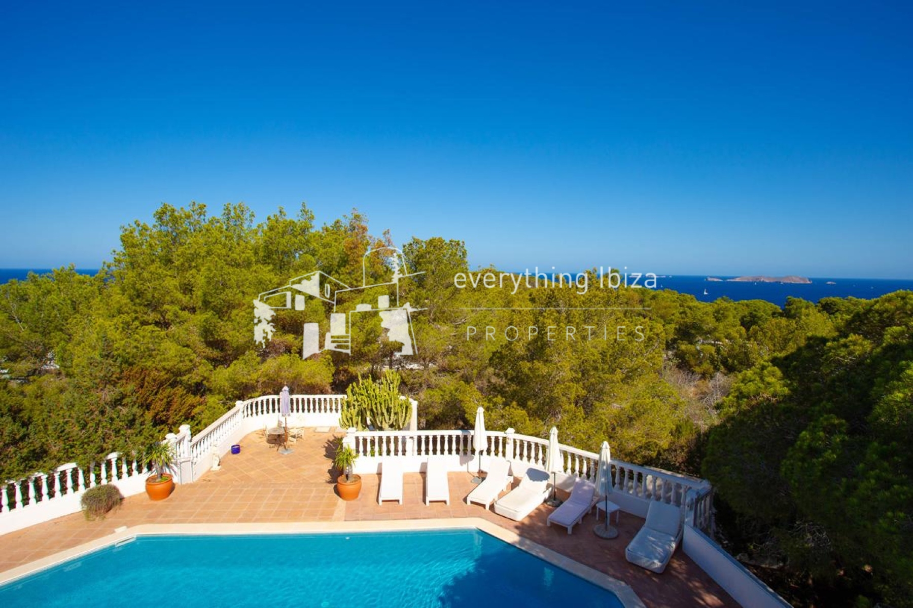 Elegant Licensed Villa with Panoramic Sea Views, Ultimate Privacy & Timeless Mediterranean Appeal - ref. 1878 - by everything ibiza Properties