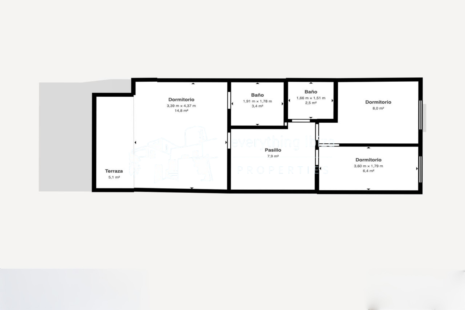 Modern 3 Bed Duplex Apartment Close to Stunning Nearby Beaches and San Carlos Village by everything ibiza Properties - ref. 1882