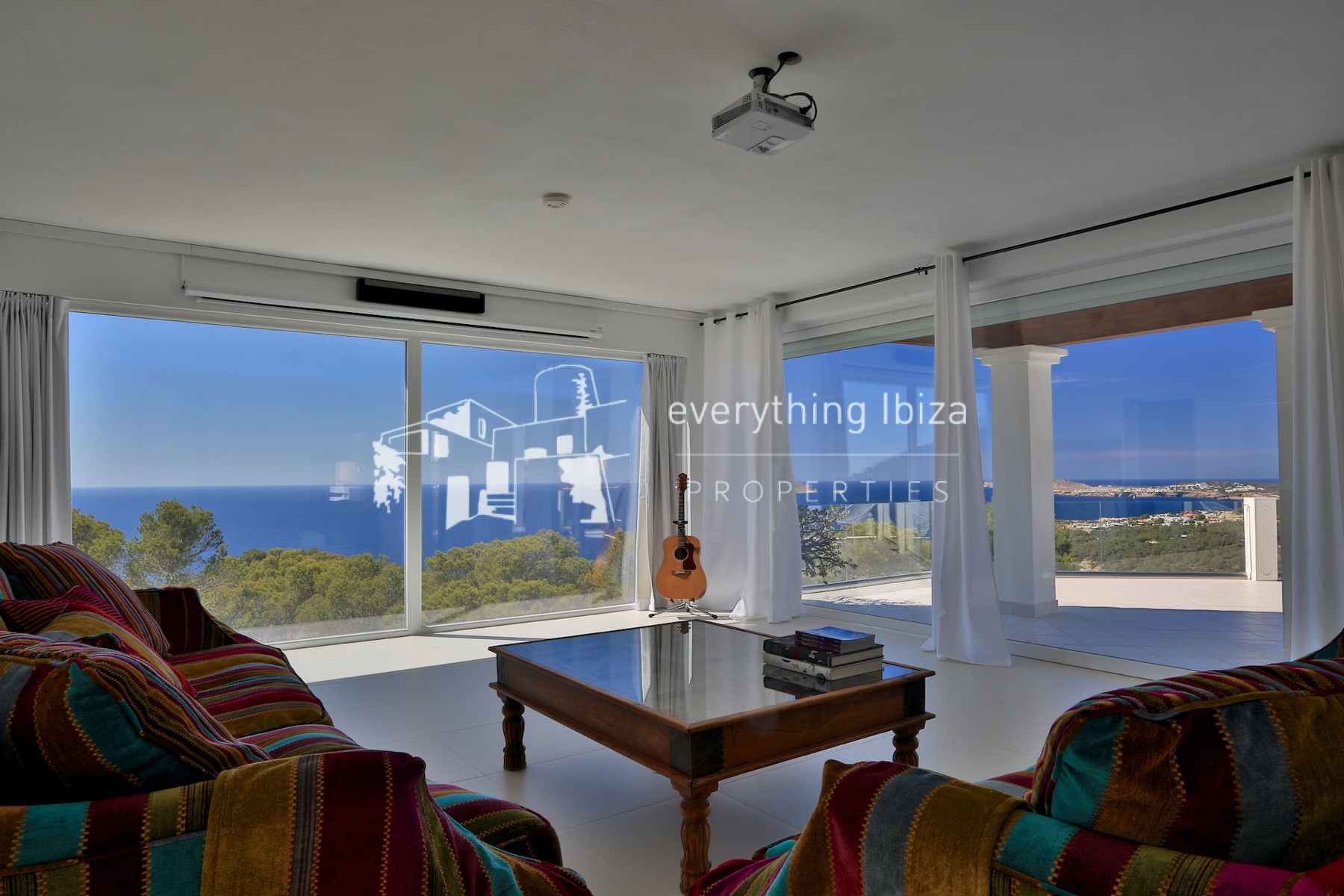 A Magnificent Elevated Villa with Private Pool Offering Stunning Sea and Sunset Views - for sale by everything ibiza Properties - ref. 1883