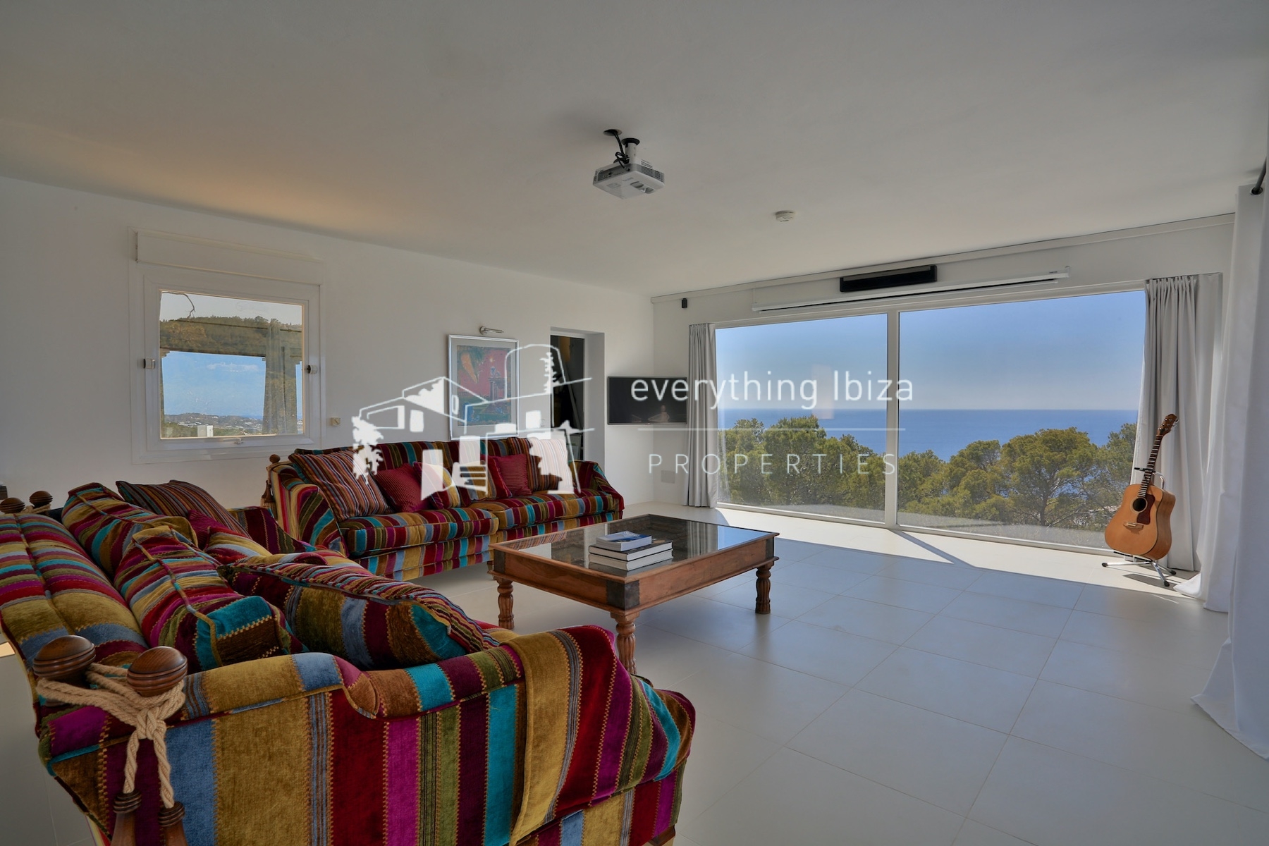 A Magnificent Elevated Villa with Private Pool Offering Stunning Sea and Sunset Views - for sale by everything ibiza Properties - ref. 1883