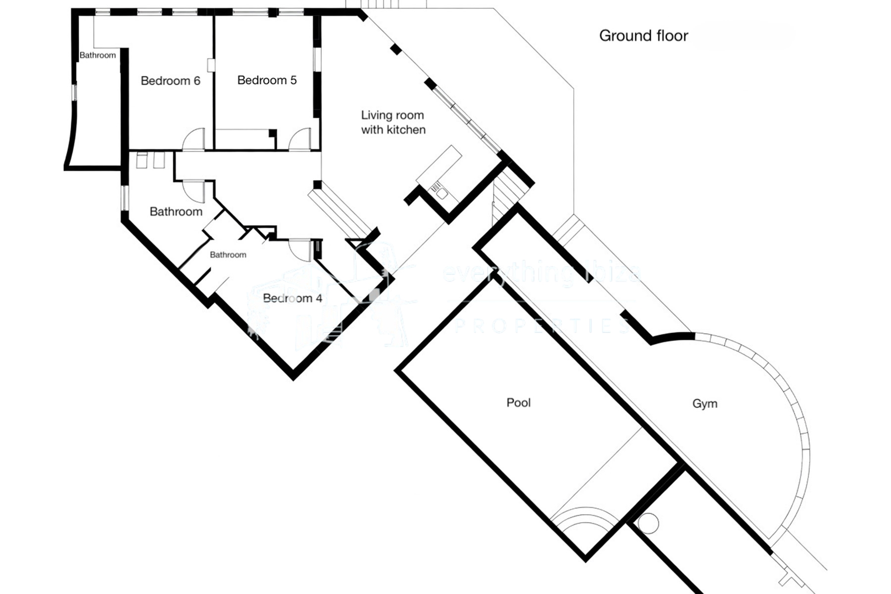 A Magnificent Elevated Villa with Private Pool Offering Stunning Sea and Sunset Views - for sale by everything ibiza Properties - ref. 1883