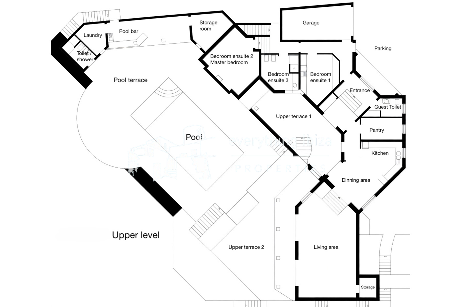 A Magnificent Elevated Villa with Private Pool Offering Stunning Sea and Sunset Views - for sale by everything ibiza Properties - ref. 1883