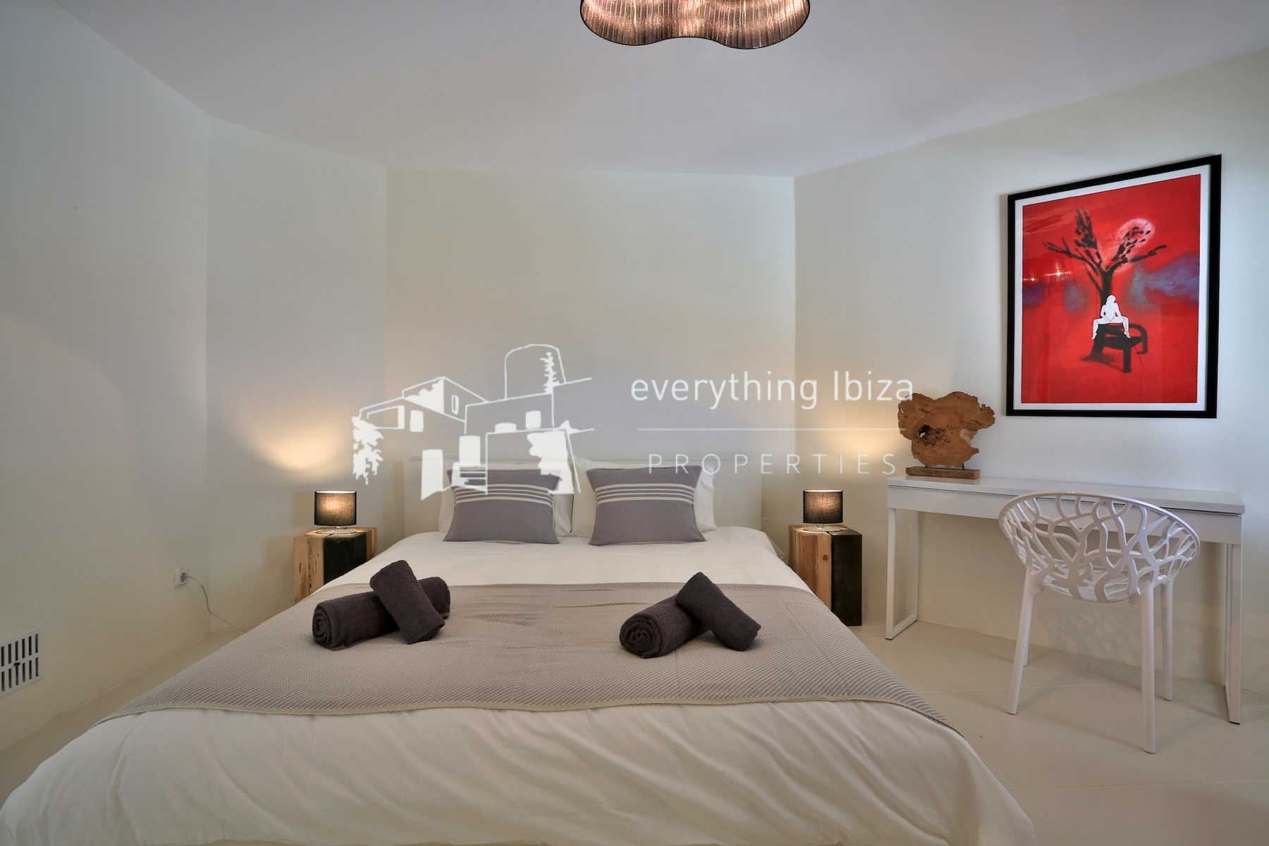 A Magnificent Elevated Villa with Private Pool Offering Stunning Sea and Sunset Views - for sale by everything ibiza Properties - ref. 1883