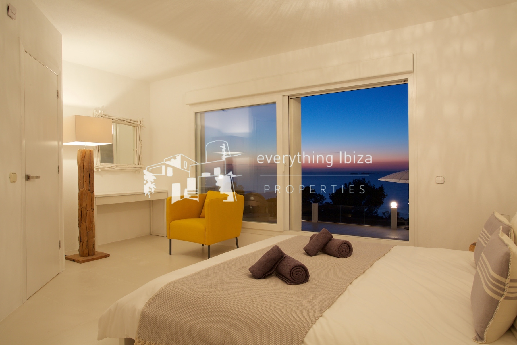 A Magnificent Elevated Villa with Private Pool Offering Stunning Sea and Sunset Views - for sale by everything ibiza Properties - ref. 1883