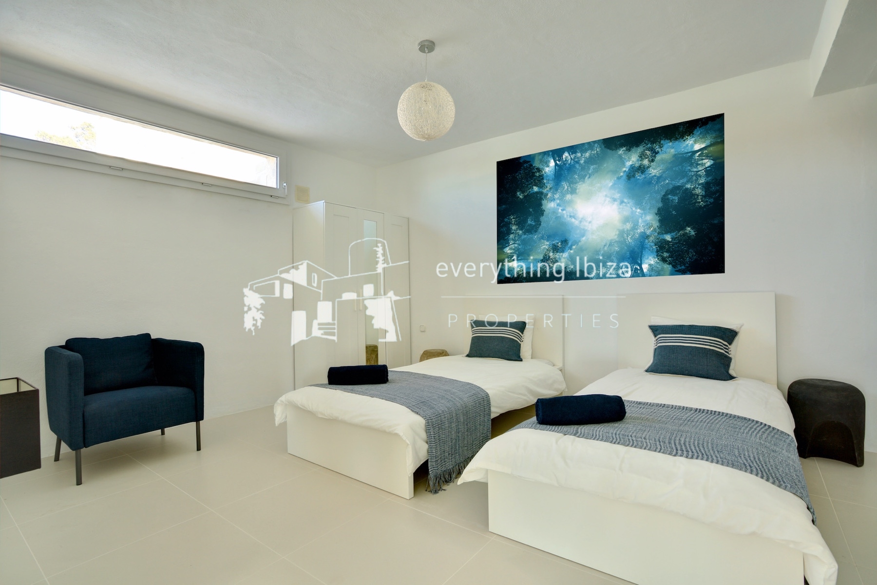 A Magnificent Elevated Villa with Private Pool Offering Stunning Sea and Sunset Views - for sale by everything ibiza Properties - ref. 1883