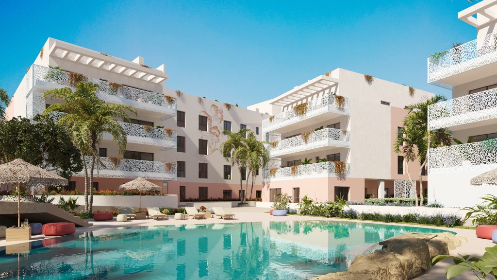 New Build Luxury Apartments in a Stunning Location Close to the Beach and Coastline in Playa Den Bossa — New Build