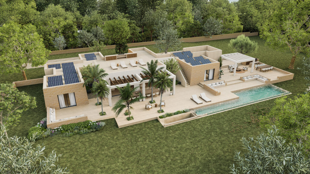 New Contemporary Villa Set on a Large Country Plot Close to Stunning Beaches in Cala Conta — Villa